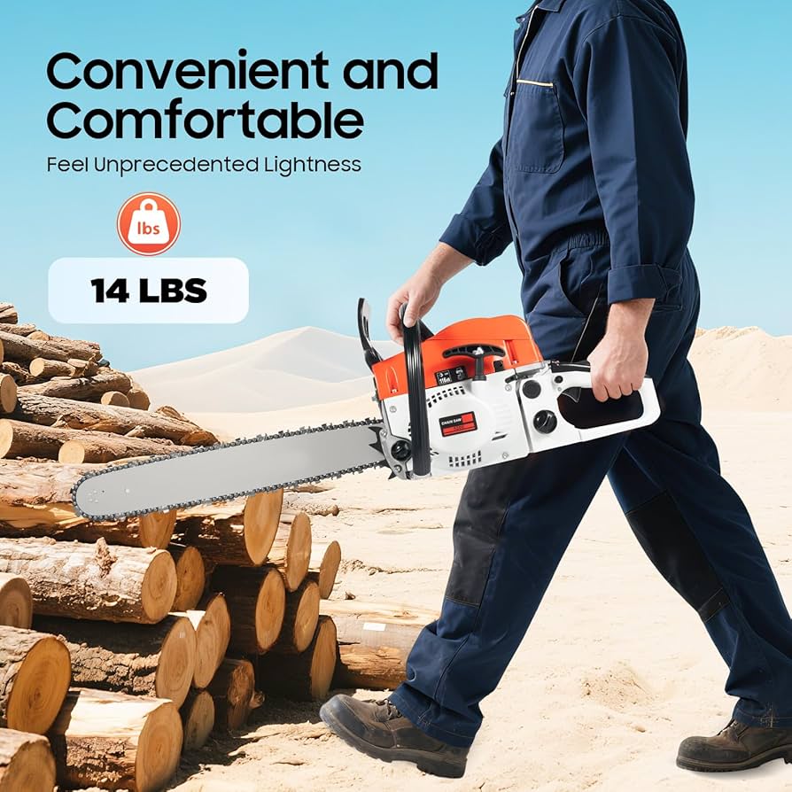 Amazon.com : 20 Inch Gas Chainsaw 52CC 2KW Petrol Chainsaws