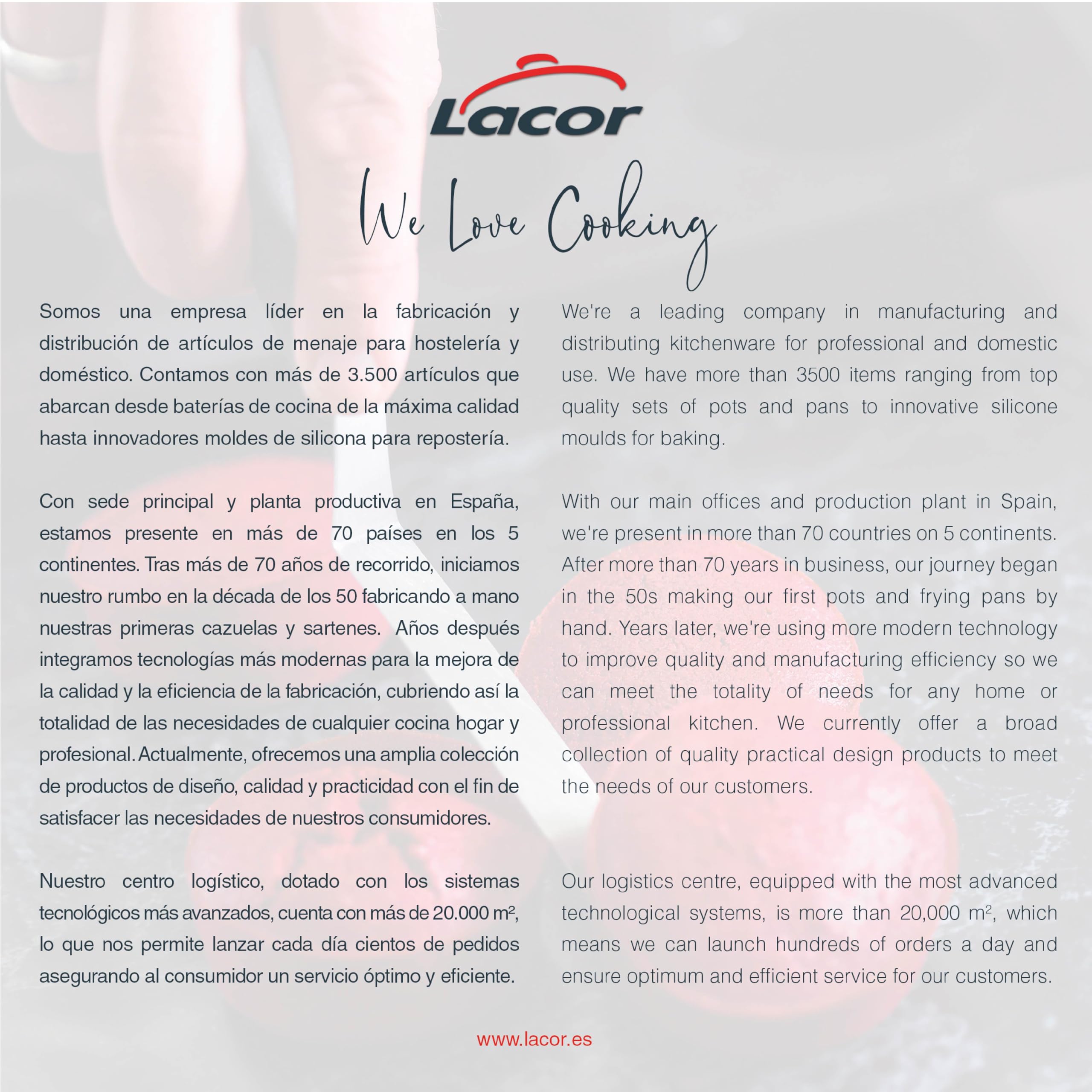 Lacor - 60068 - XL Ofenhandschuhe, Ofenhandschuhe Küche, maximale Sicherheit, hohe Hitzebeständigkeit, Baumwolle mit doppelter Polsterung, Silikon und Polyester, waschmaschinen- und trocknergeeignet, 48 cm, schwarz | Langlebiges Profi-Utensil; entwickelt