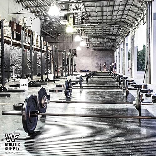 Miniatura 6 de WF Athletic Supply Placa de parachoques de 2 pulgadas de tamaño olímpico negro premium con inserto de acero, ideal para entrenamiento de fuerza,