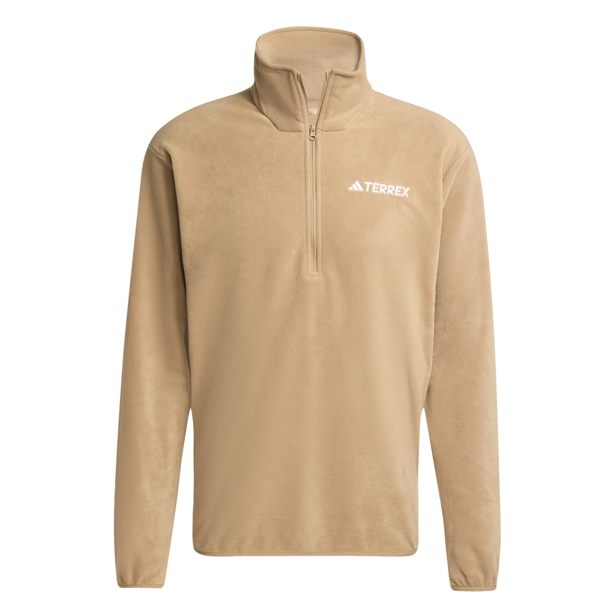 adidas Men's Terrex Multi Essentials Half Zip Fleece Jacket, cardboard, 3XL