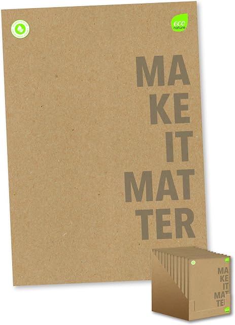 Eco Nature - Lined Notebook - A4 Notebook - Notepad A4 - Eco Friendly Notepad - A4 Softcover Notebook