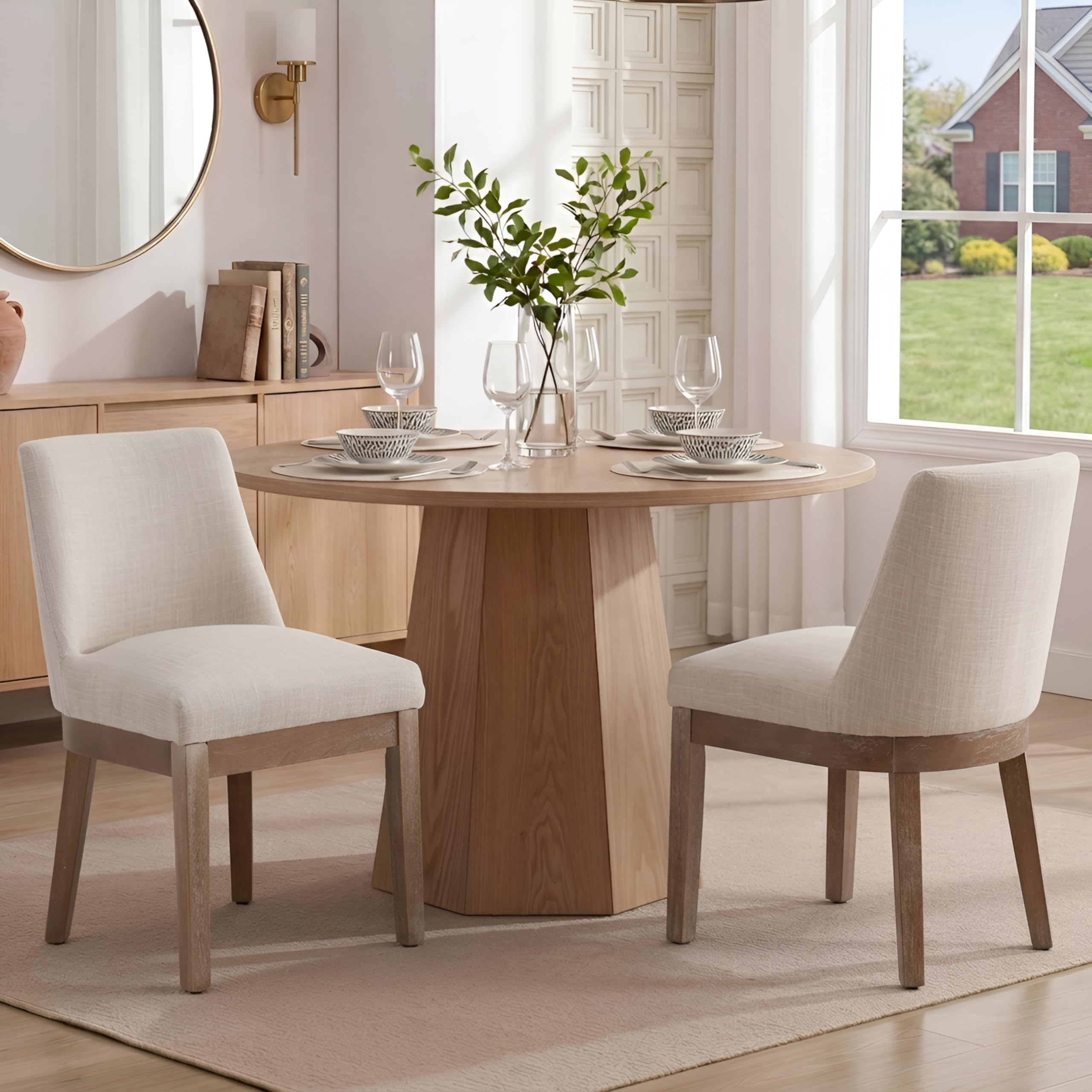 RIVOVA Upholstered Dining Chairs Set of 2