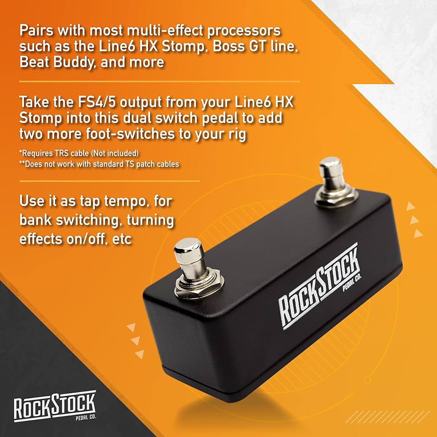 Amazon.co.jp: Rock Stock デュアルフットスイッチ、TRS補助ギター Amazon.co.jp: Rock Stock デュアルフットスイッチ、TRS補助ギター