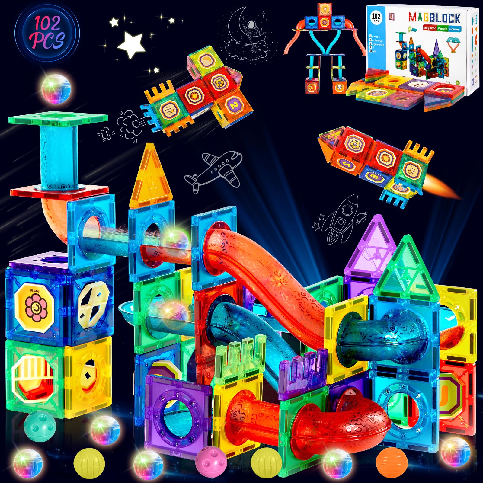 102pcs