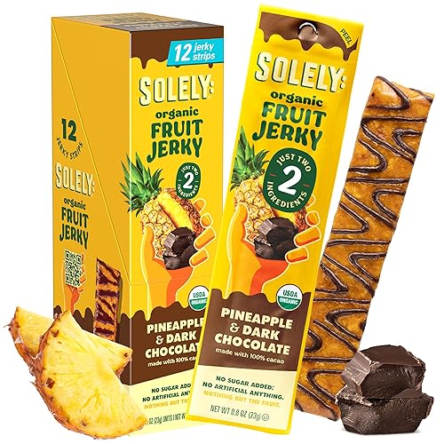 Miniatura 19 de Solely - Charqui de frutas orgánicas Un ingrediente Vegano Sin OGM Sin gluten Sin agregado de azúcar