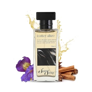 Leather Allure Eau de Parfum Unisex 1.7oz - Leather Oud Saffron Fragrance | Rich Woody Oriental Perfume | Bold Statement Cologne for Men & Women
