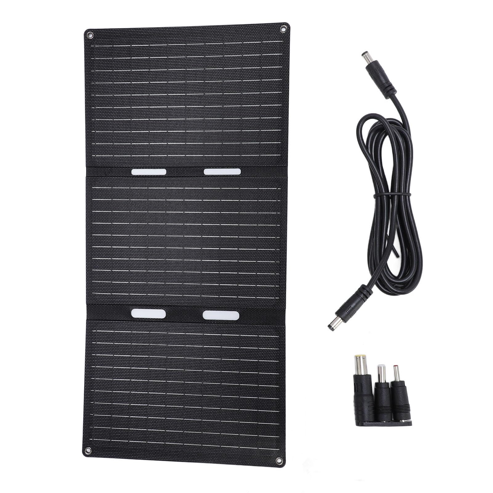 Aramox Ładowarka do Paneli Słonecznych 45 W Monokrystaliczny Krzem Składana Przenośna ładowarka Słoneczna z Wyjściem USB Typu C 5 V 9 V 12 na Kemping Piesze Wycieczki Telefony Podróżne Tablety