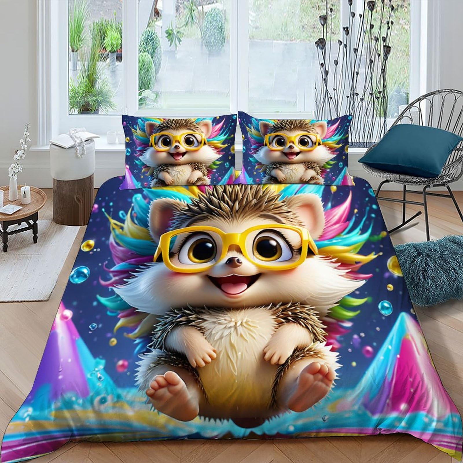 Housse de couette zippée hérisson pour changer votre linge de lit facilement sans effort