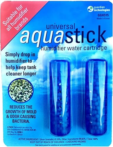 PureGuardian Aquastick, Universal, Genuine Guardian Technologies Tratamiento humidificador antimicrobiano, ultrasónico y evaporativo, se adapta a