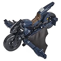 DC Comics, Veicolo Batman Adventures 2 in 1, Batcycle Trasformabile, Macchina Compatibile con Tutte Le Action Figure Batman, Batmobile Trasformabile, Giochi per Bambini e Bambine, 4+ Anni