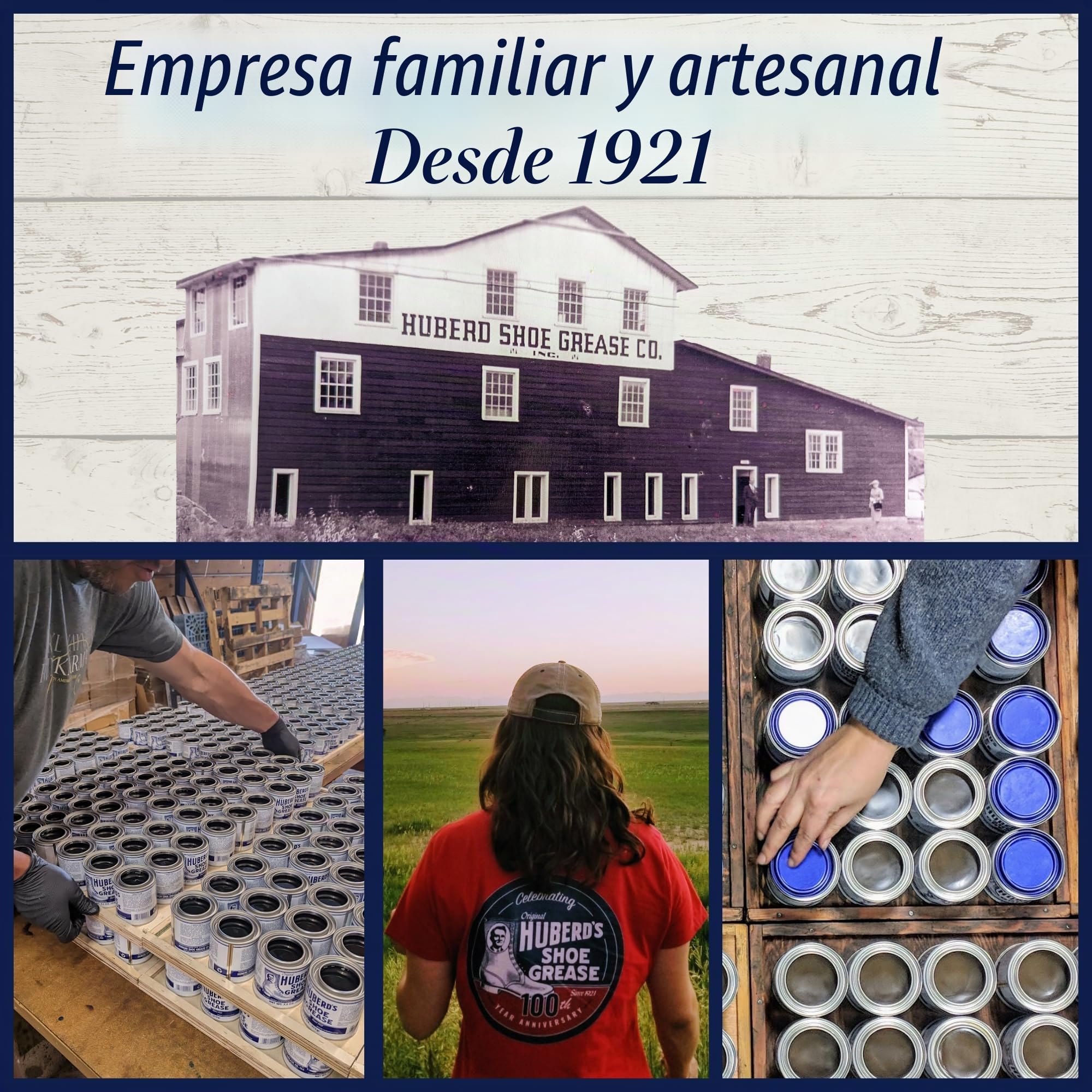Huberd's Shoe Grease (212.6 g) - Acondicionador e Impermeable para Cuero Desde 1921. Impermeable, suaviza y acondiciona Botas, Zapatos, Bolsos, Cinturones, Chaquetas, Asientos de Coche, Guantes,