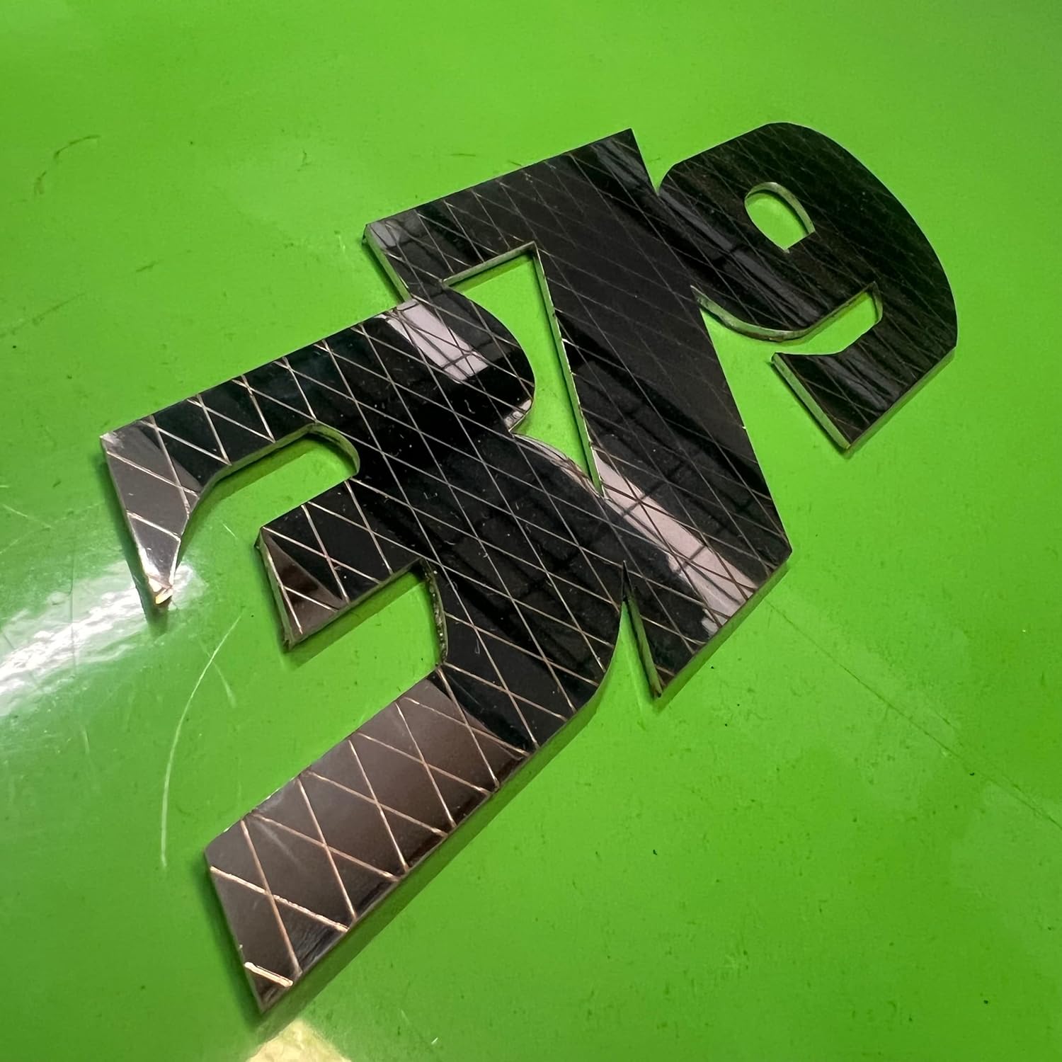Peterbilt 379 Stainless Steel Emblem By Floridas Finest Customs Works, Mirror Finish. High Quality Aftermarket Replacement Part (Not OEM). Made In USA