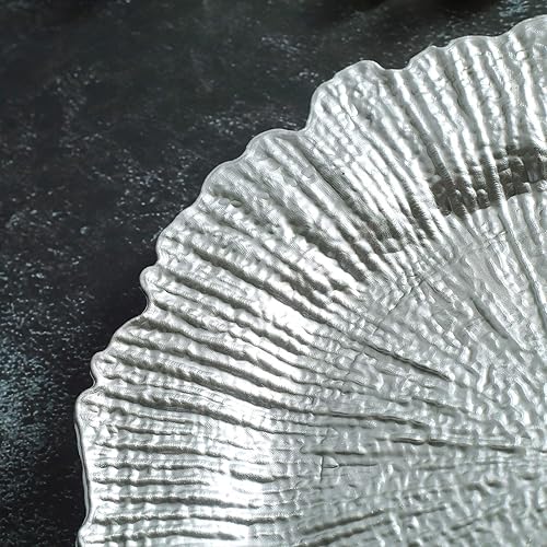 Vista 27 de Tiger Chef - Platos base redondos de 13.0 pulgadas con borde festoneado, ideales para cena de boda, recepción, mesa.