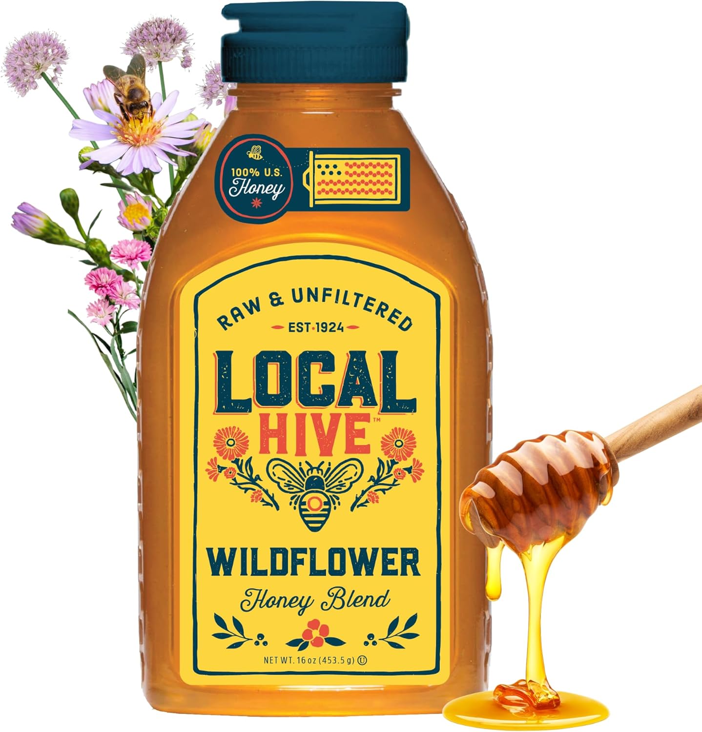 Local Hive Honey Wildflower 16oz Local Hive Honey Wildflower 16oz
