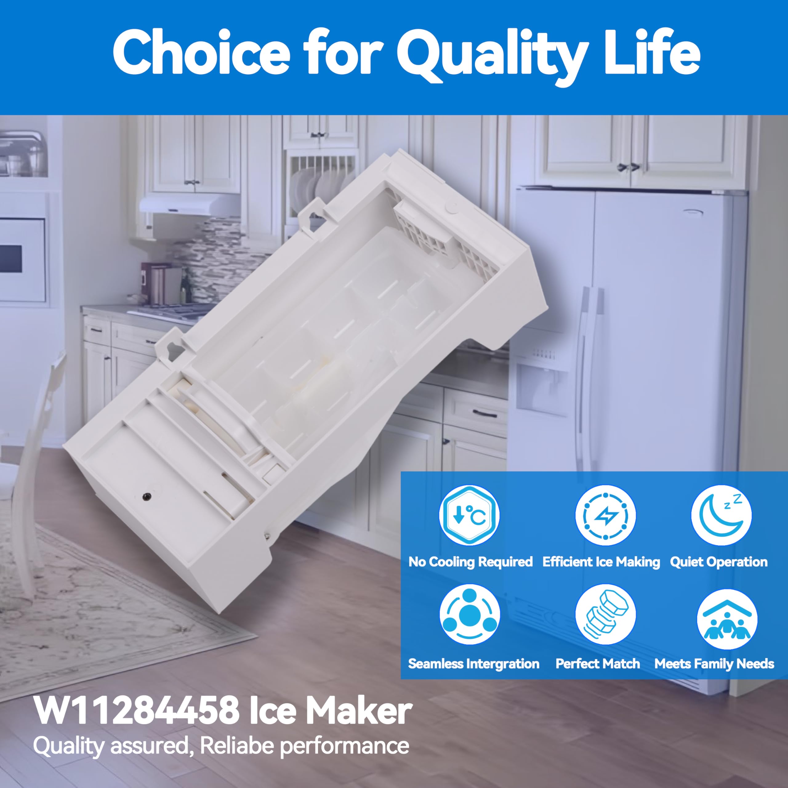 W11284458 W11088559 Zespół kostkarki do lodówki do Whirlpool