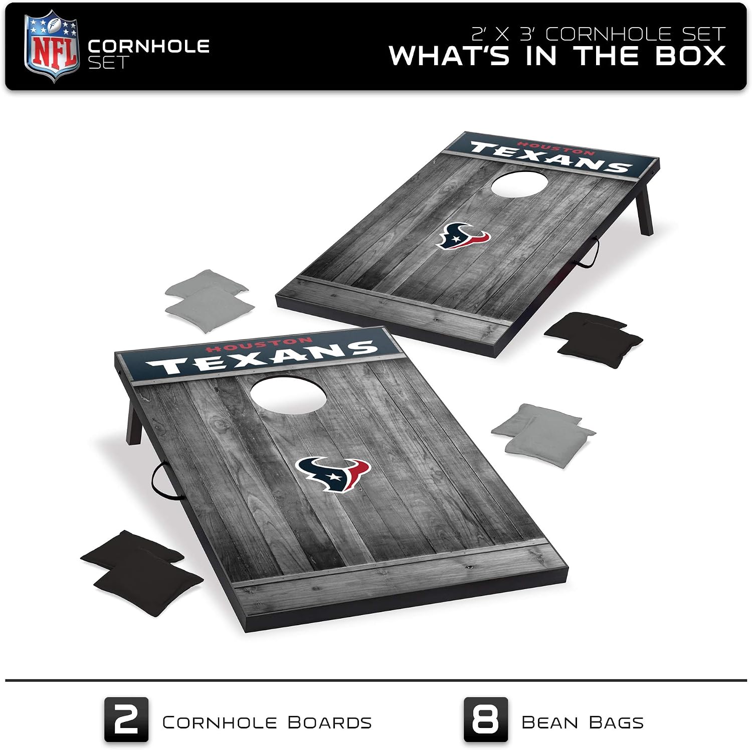 Wild Sports 2'x3' MDF Wood NFL Cornhole Set