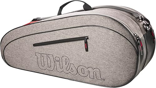 Miniatura 10 de WILSON Team - Bolsa para raqueta de tenis, color verde jaspeado y gris jaspeado