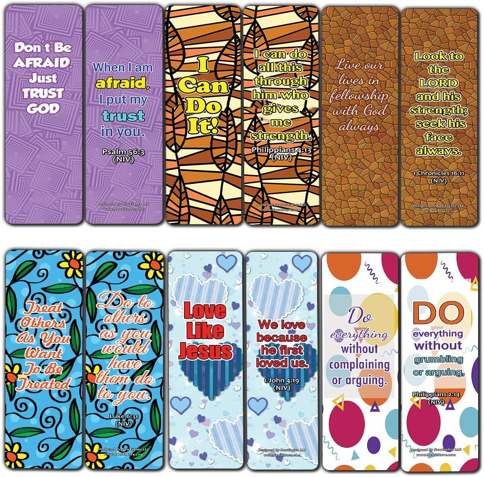 Devotional Bible Verses for Men Bookmarks (60 Pack) - Perfect Giveaways for Sunday School and Ministries Designed to Inspire Men