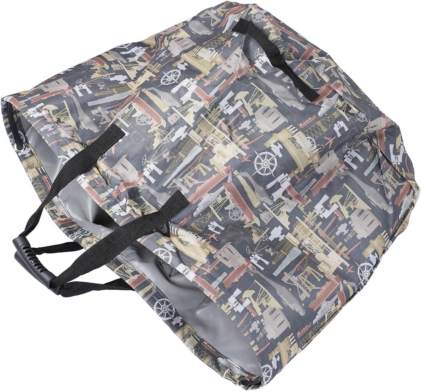 Large Capacity Canvas Garden Waste Bag, sturdy Reusable Leaf Bag for Outdoor Yard Lawn Organizing