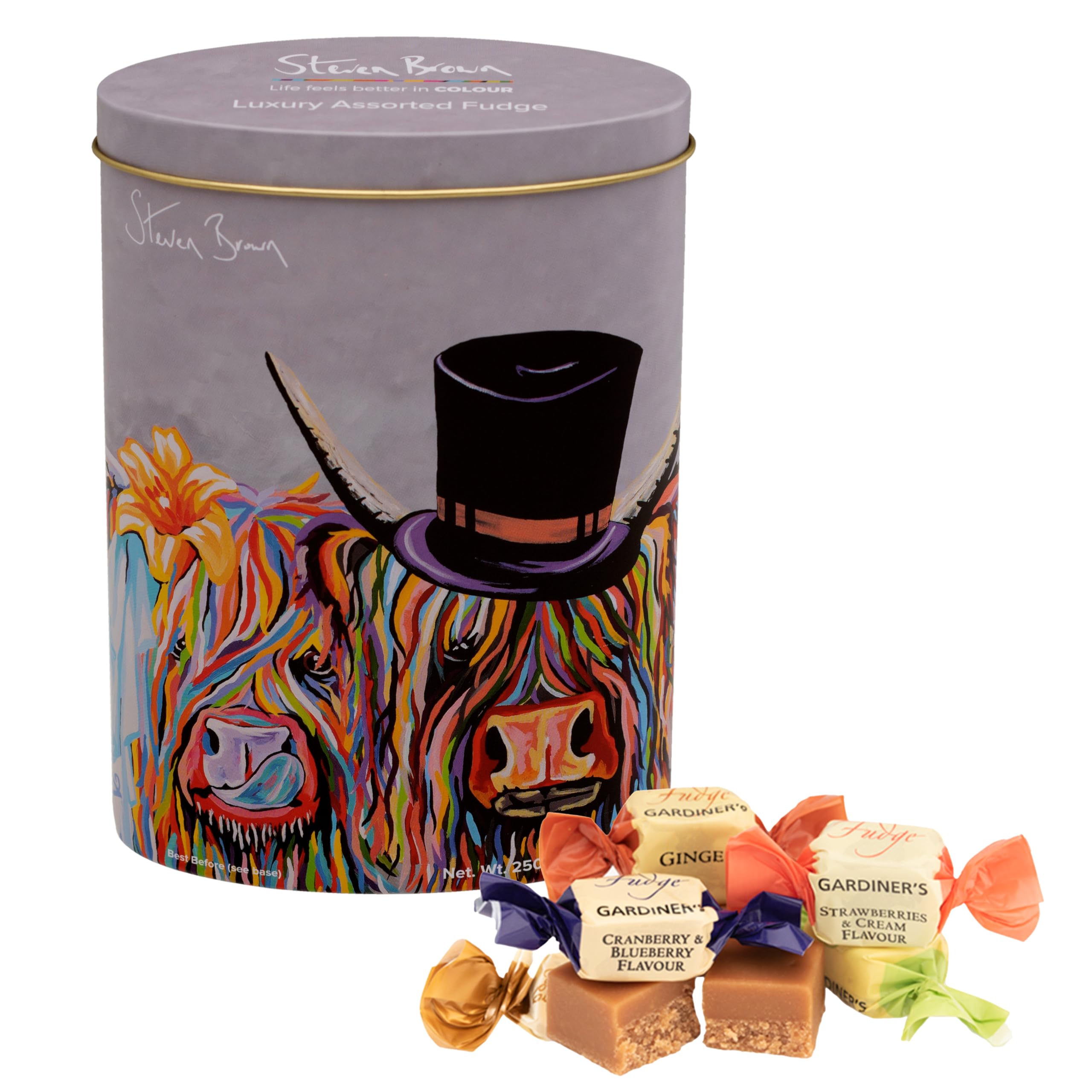 Gardiners of Scotland McHappily Ever After Assorted Fudge Oval Tin - 250 g
