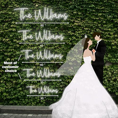 Miniatura 3 de Letrero de neón personalizado, luz LED de neón personalizada para boda, cumpleaños, bar, salón, decoración de negocios, letrero de nombre