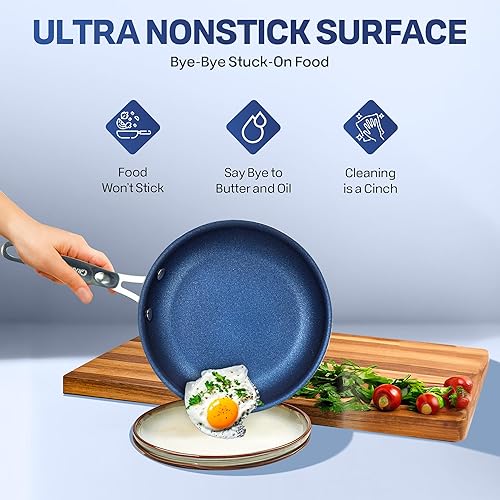 Miniatura 4 de Granite Stone Diamond - Juego de utensilios de cocina de piedra de granito Azul,Beige moteado,Moteado