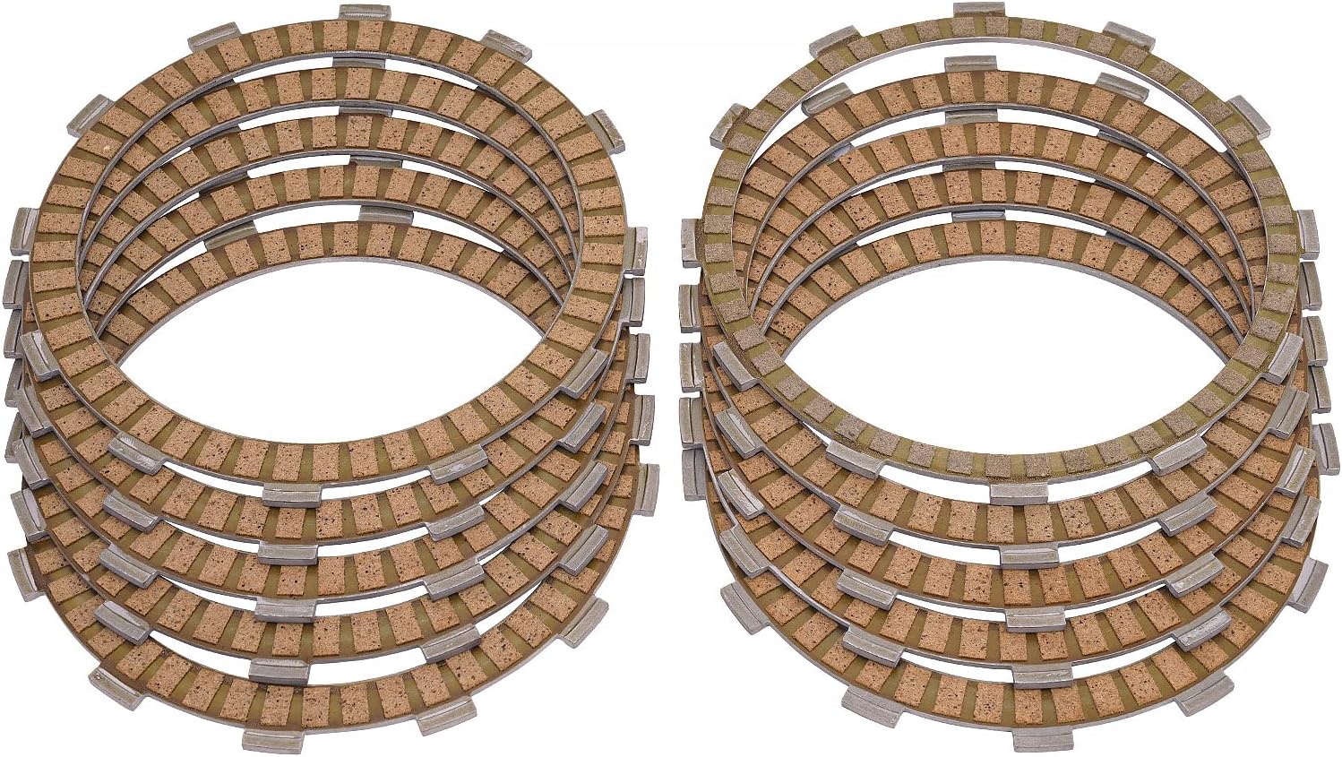 Road Passion 21441-24F20-000 21441-24F30-000 Clutch Plates & Steel Friction Plate Replacement for Kawasaki ZX1400 Ninja ZX-14 2006-2011/ ZX1400 Ninja ZX-14R 2012-2015#21442-24F00-000 21441-24F10-000