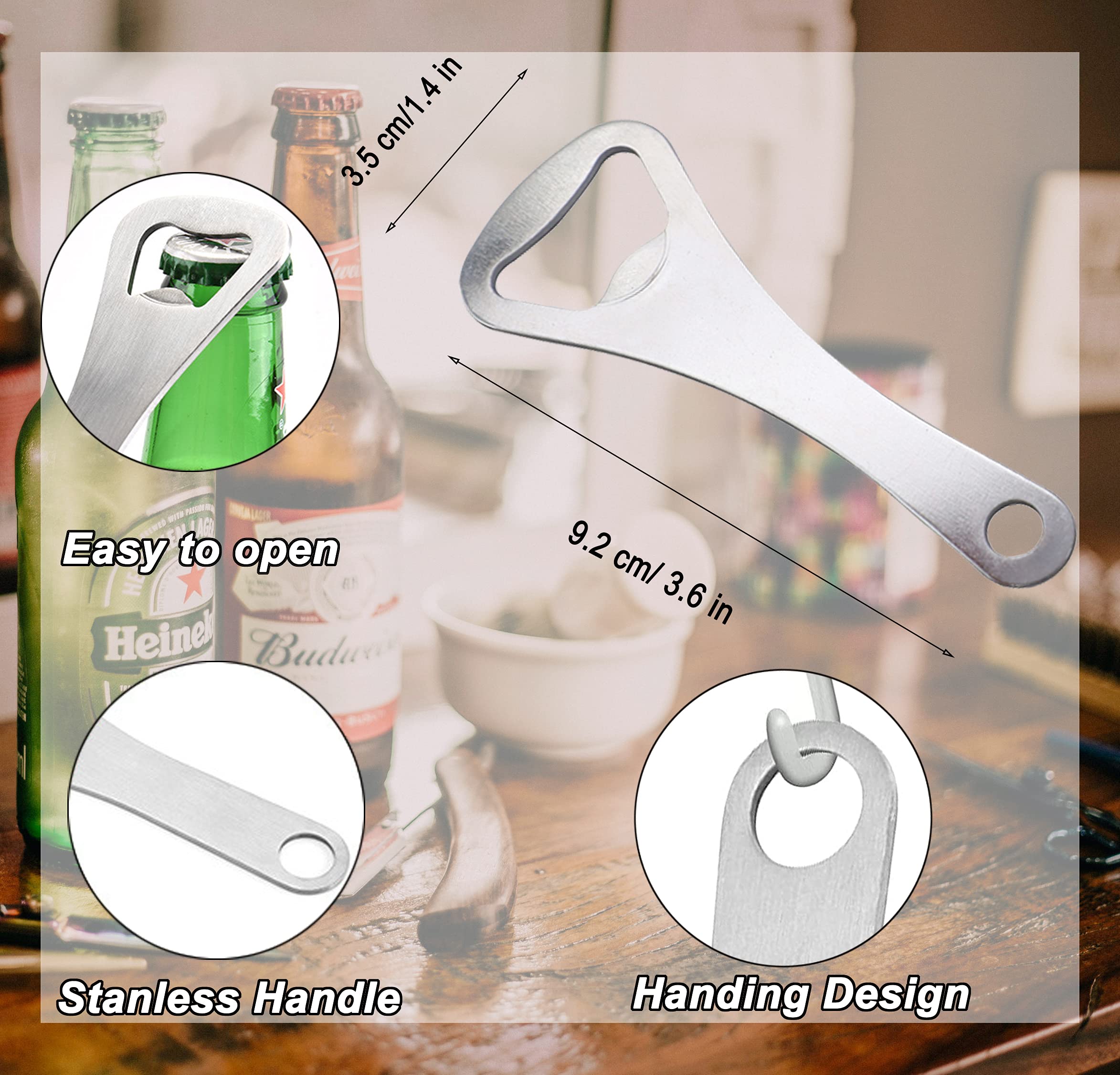 Lot De 2 Décapsuleurs Pliables En Acier Inoxydable, Ouvre-Bouteille