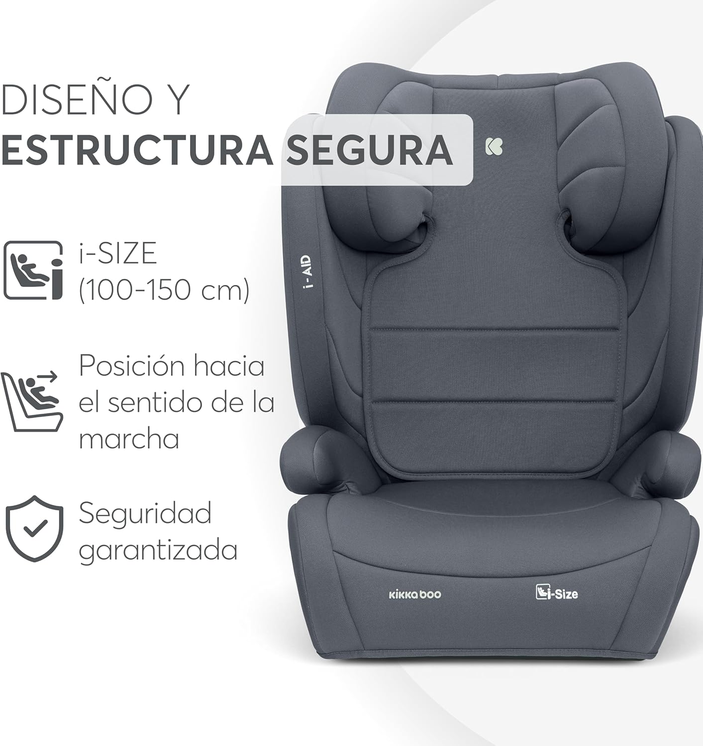 KikkaBoo i-Aid Car Seat Secure Design