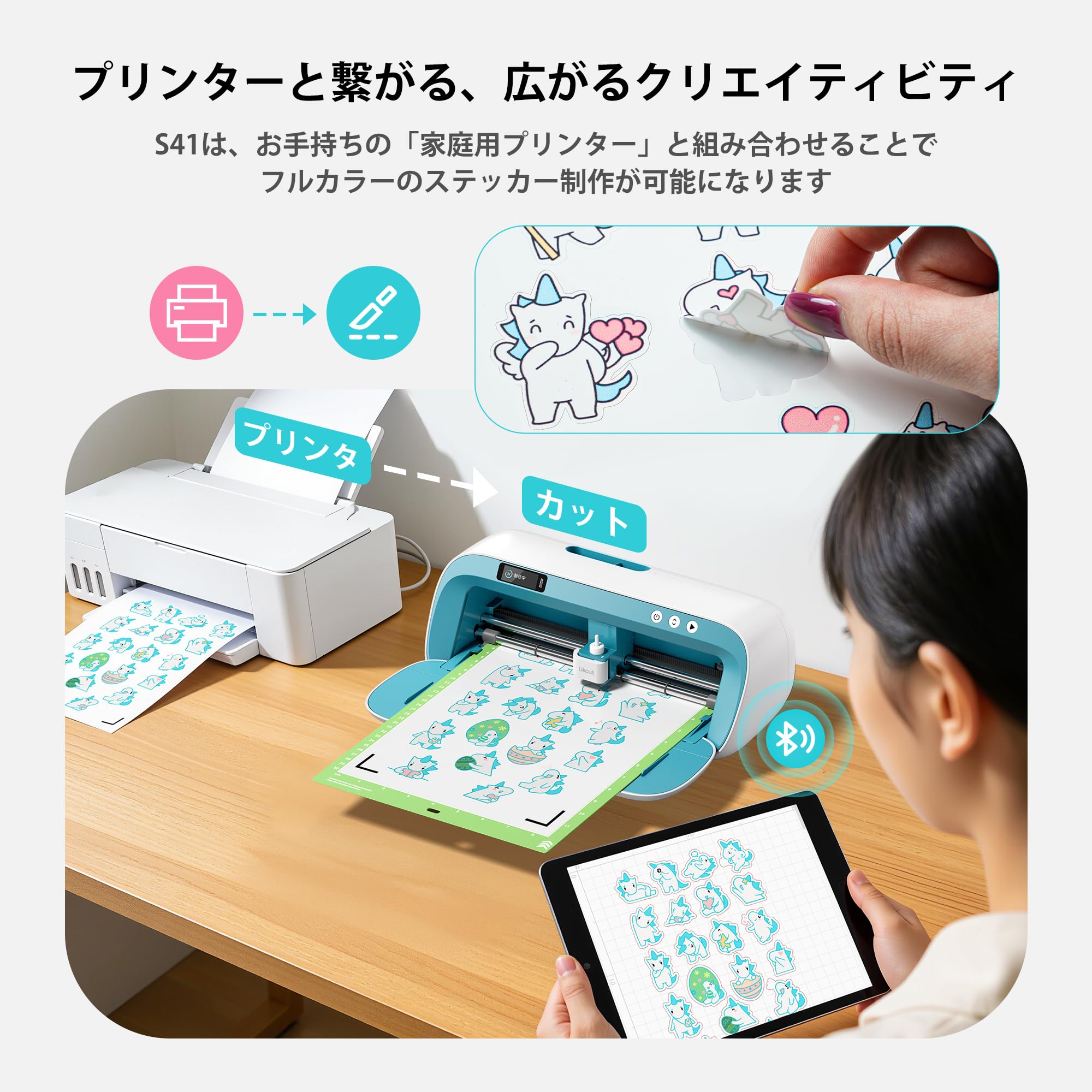 Amazon.co.jp: Likcut S41 カッティングマシン 1台4役 推し活・応援