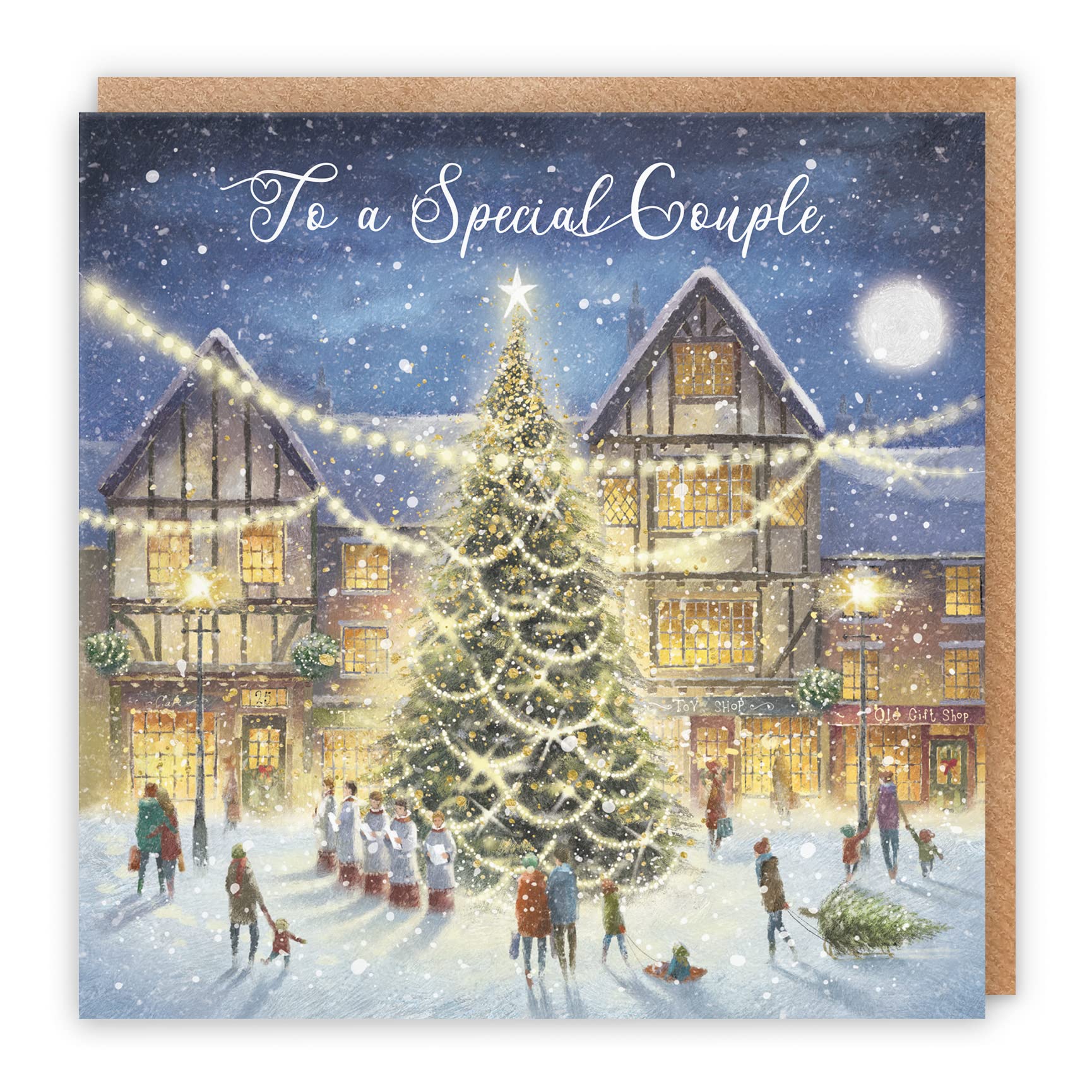 Hunts England, Special Couple Christmas Card, 'Christmas Eve', To A Special Couple, Milo's Gallery Collection