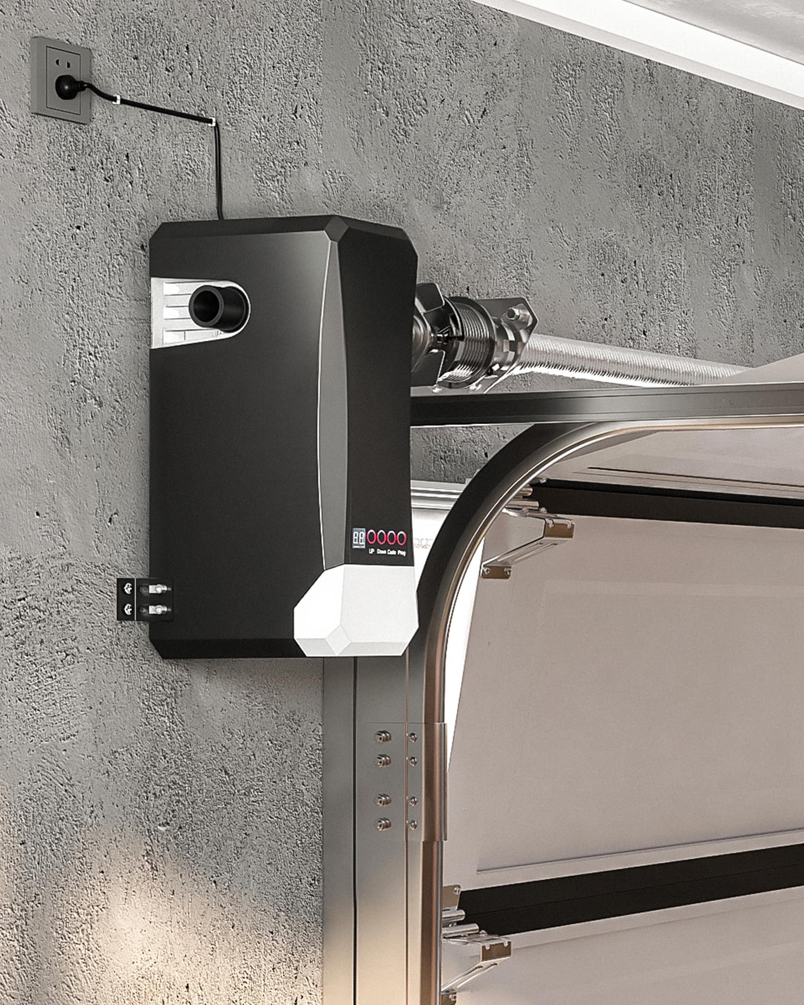 ZUMI Apriporta automatico per garage, apriporta da garage a parete con sensori a infrarossi di backup manuali, telecomandi, dispositivo di accesso intelligente per garage, per apertura e chiusura