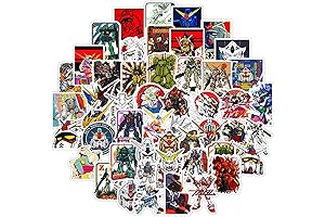 50Pcs Cartoon Waterproof Gundam Decals for Gifts
