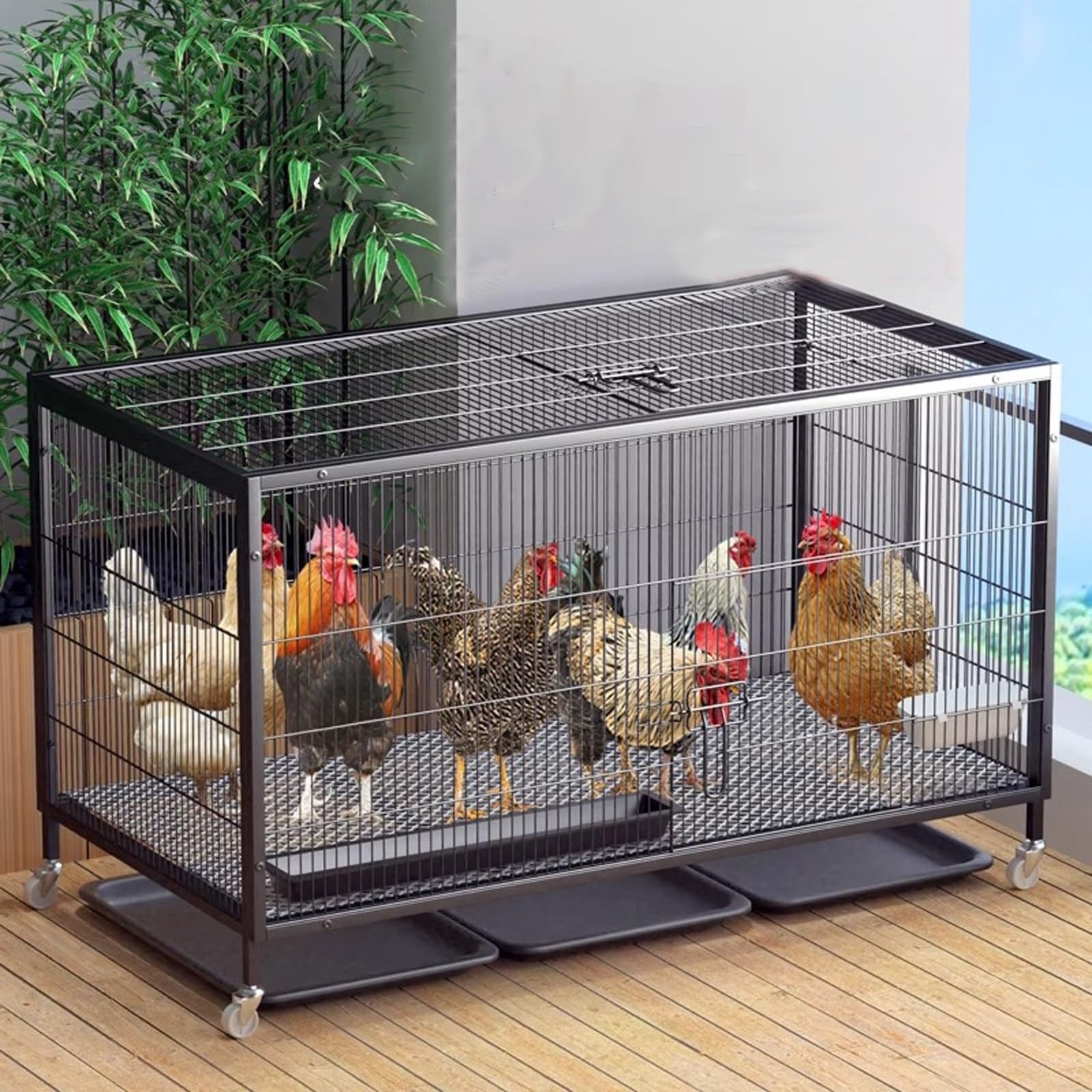 鶏や小動物用飼育ケージ 6㎡ Amazon | 頑丈な鶏用ケージ 大型 鶏かご 屋外 鶏小屋飼育ケージ 家庭用
