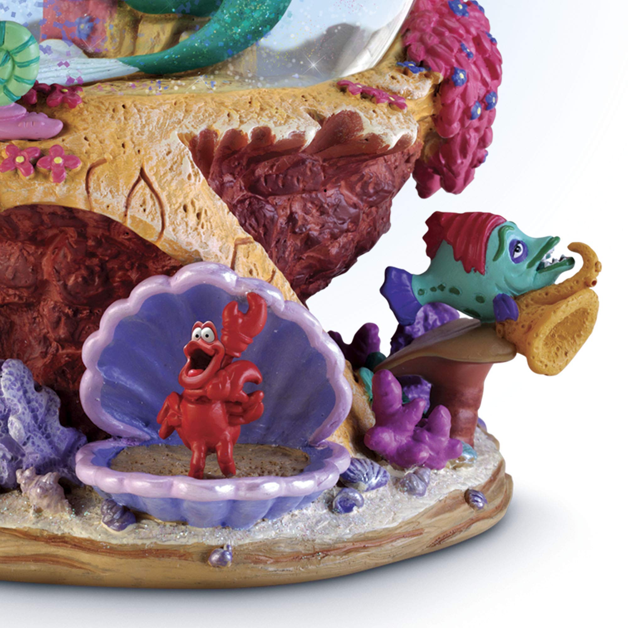 The Bradford Exchange Disney The Little Mermaid Musical Glitter Globe