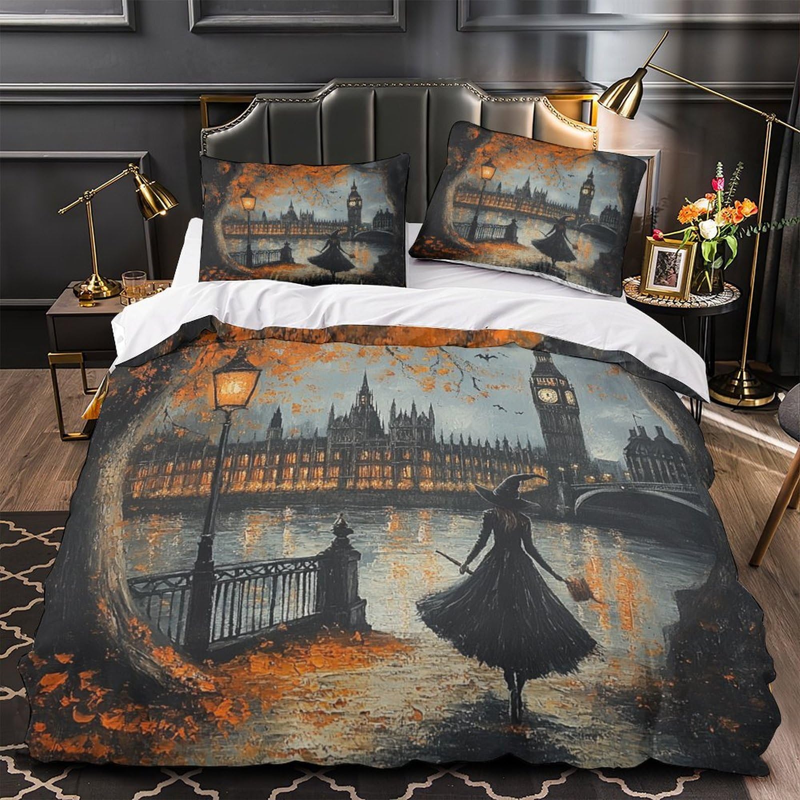 Housse de couette astronaute parure de lit microfibre 3D hypoallergique 220x240cm hommes