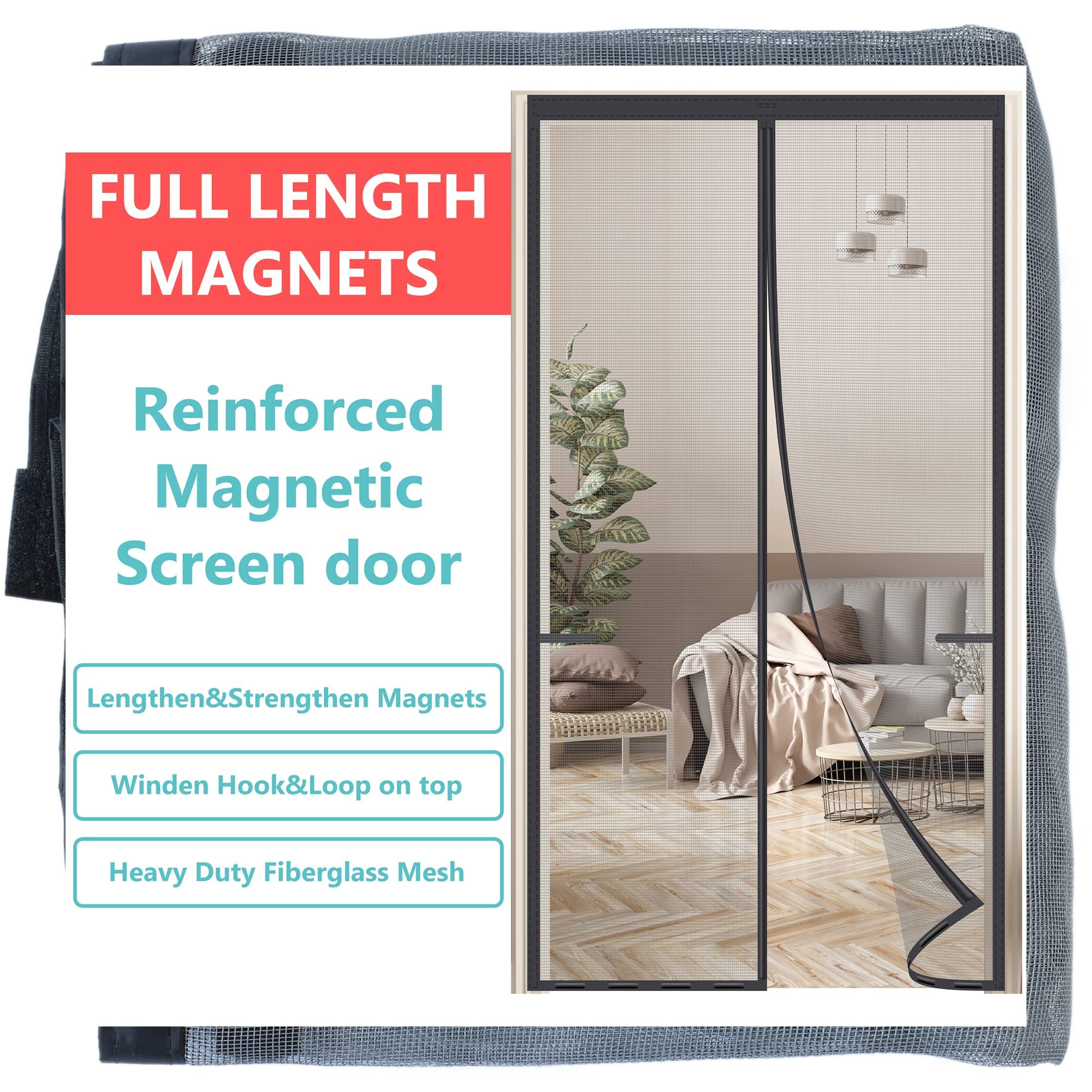 Buy [Upgraded Reinforced Full Length Screen Door for