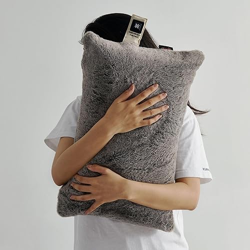 Miniatura 4 de ZonLi Almohada térmica USB de piel sintética suave para aliviar el dolor, almohada eléctrica de 5 V con 3 ajustes de calor (104 F a 140 F), para el