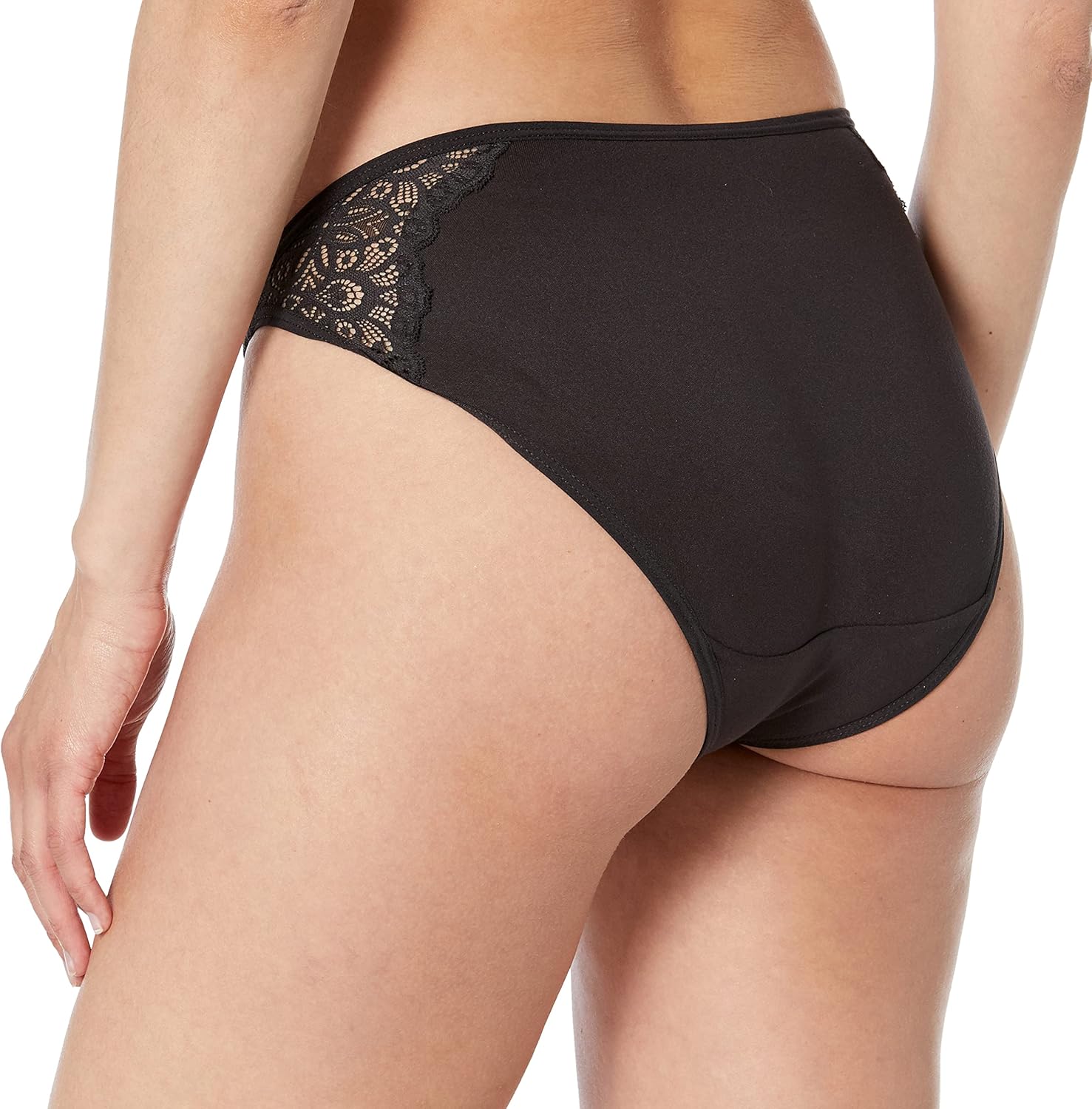 Maidenform Women's M String Bikini Panties with Lace Accents, Bikini Underwear for Women, 3-Pack