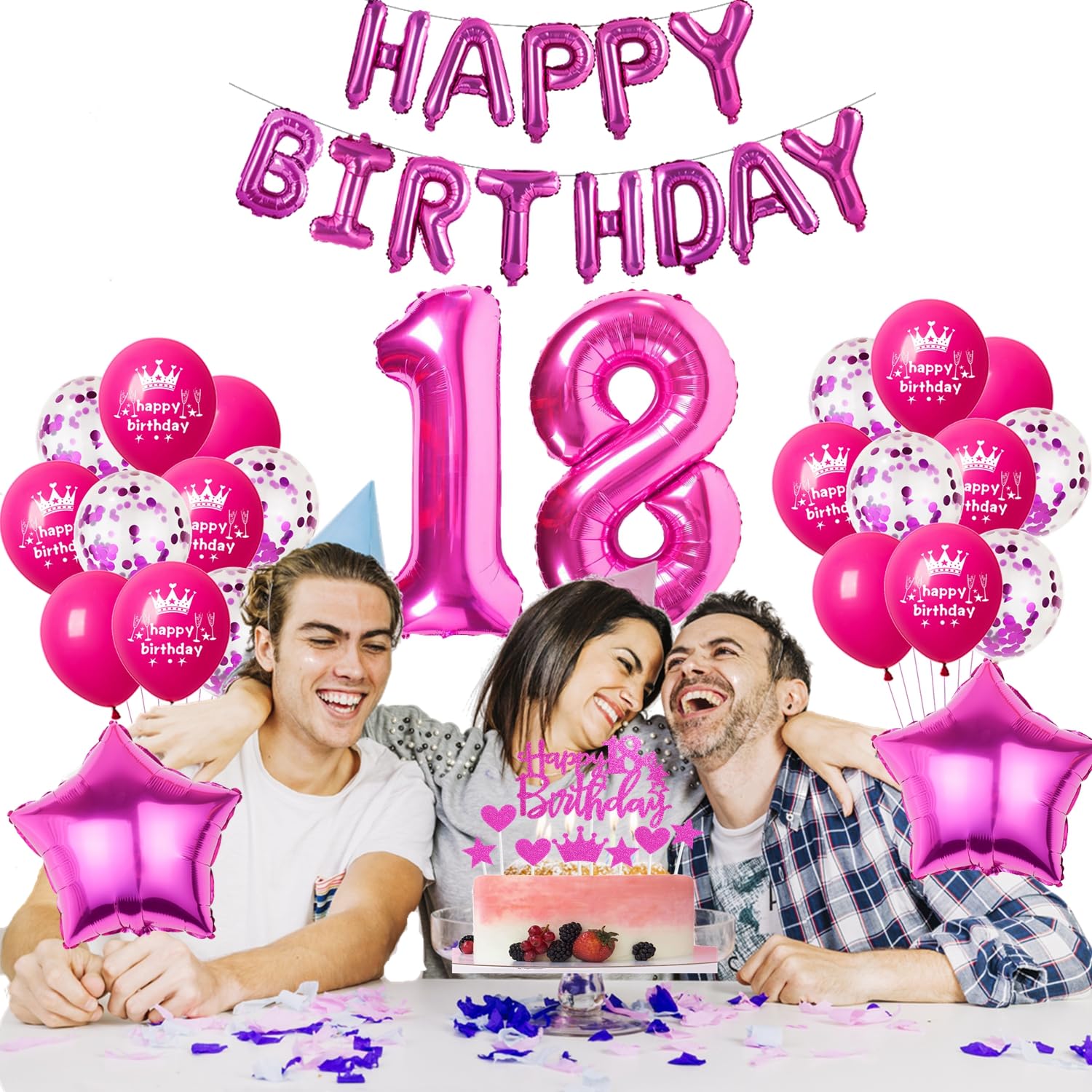 Oro & Nero 23 ° compleanno Decorazioni per ragazzi - 40 Numero Palloncini, Striscione, Tende foil, Palloncini, Pom Poms - 23rd Party Supplies - Italia