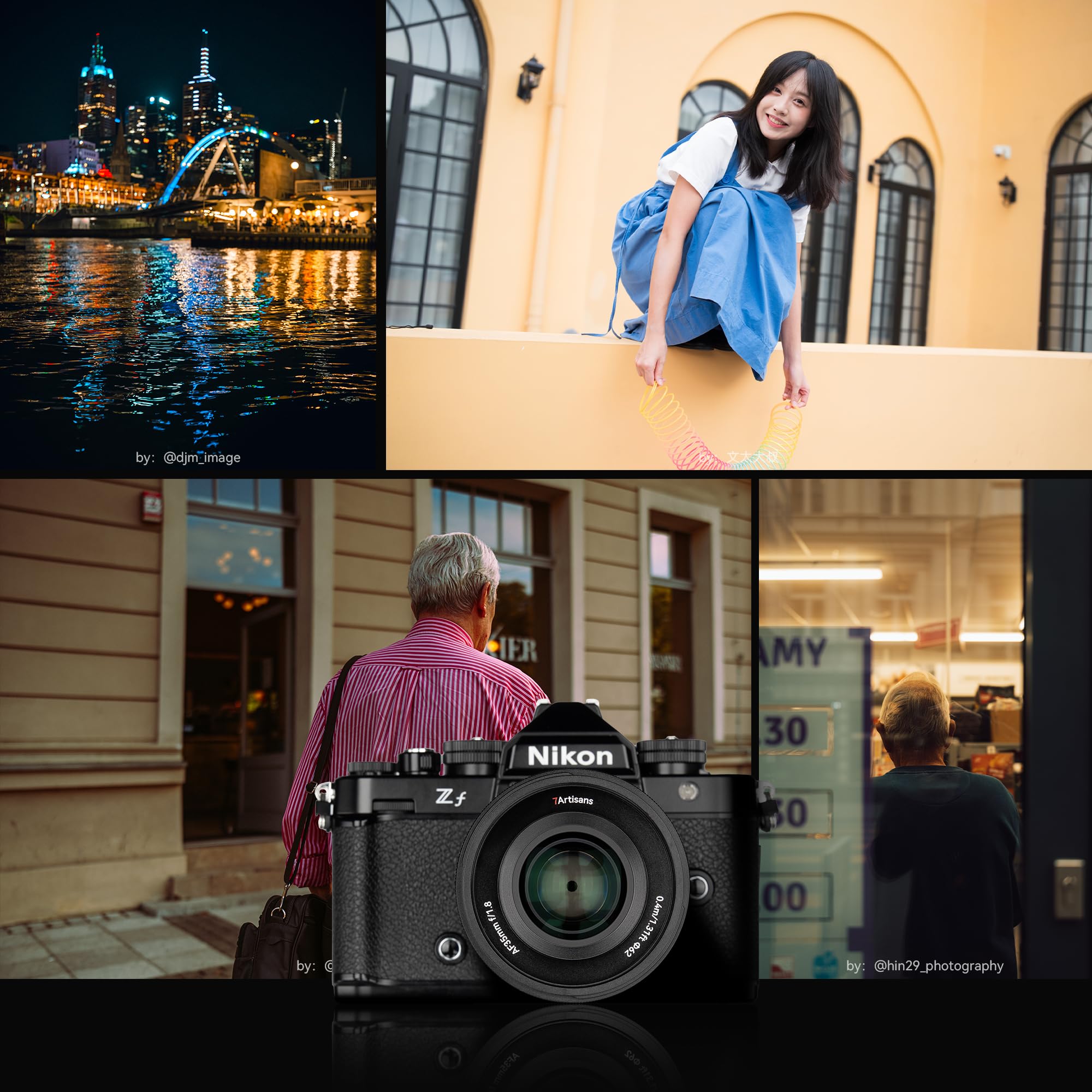 Objectif Plein Format 7artisans AutoFocus 35 mm f/1.8, Grande Ouverture F/1.8, Prise en Charge Automatique/Manuelle, Compatible avec Les Montures Nikon Z Z9, Z8, Z7, Z72, Z6, Z62, Z63, Zf, Z5, Z5 II