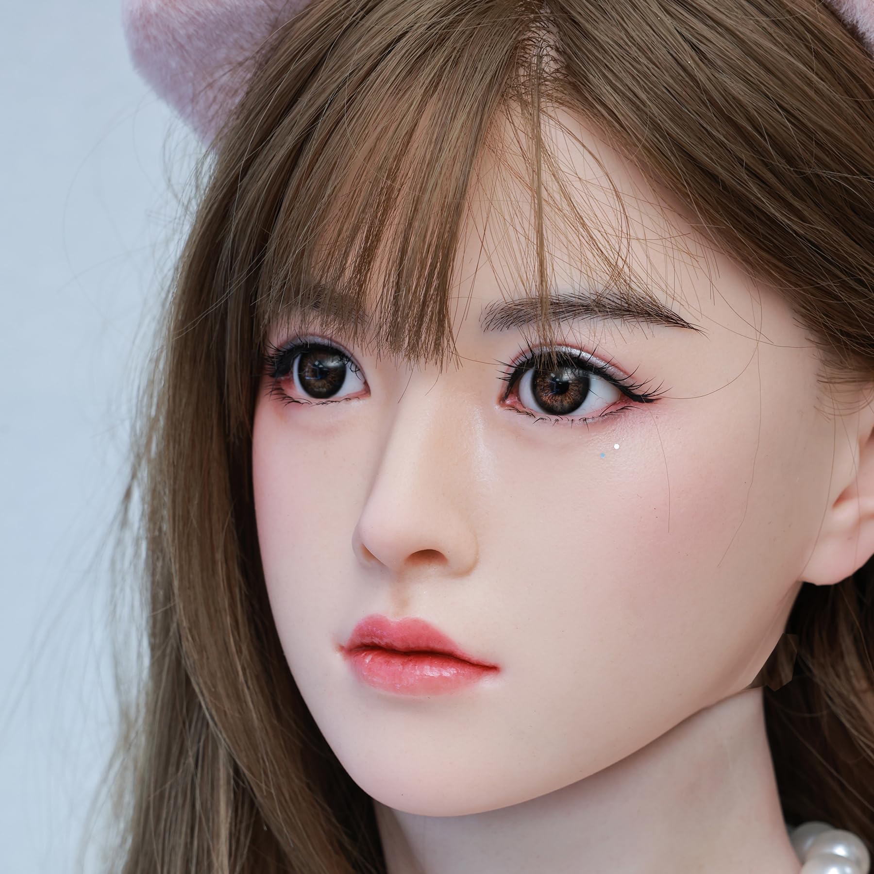 Amazon.co.jp: マネキンヘッド シリコン製ヘッド単体 ヘッドモデル 2個