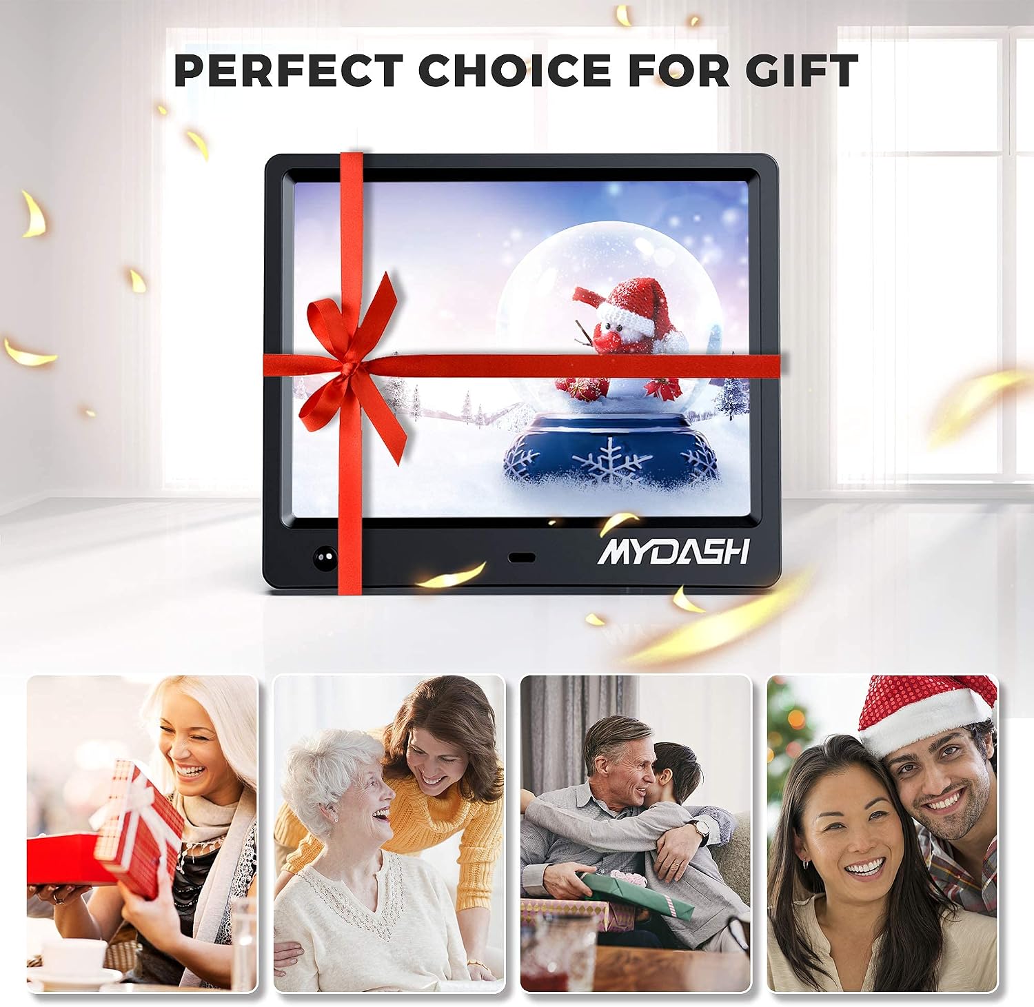 Cheapest 🛒 MYDASH Digital Photo Frame 8 Inch,Digital Picture Frame with IPS Screen, [Built in 32GB Internal Storage] Support 1080P Video/Motion Sensor/Auto-Rotate/Background Music