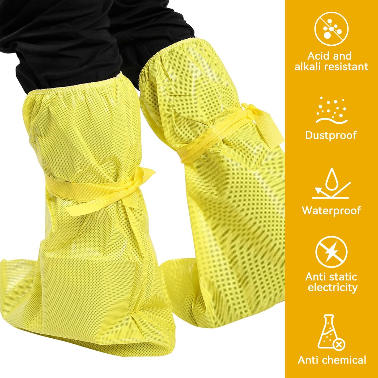 Thicker Boot Shoe Covers, Acid and Alkali Resistant Shoe Covers Chemical Safety Boots Protectors - Image 2