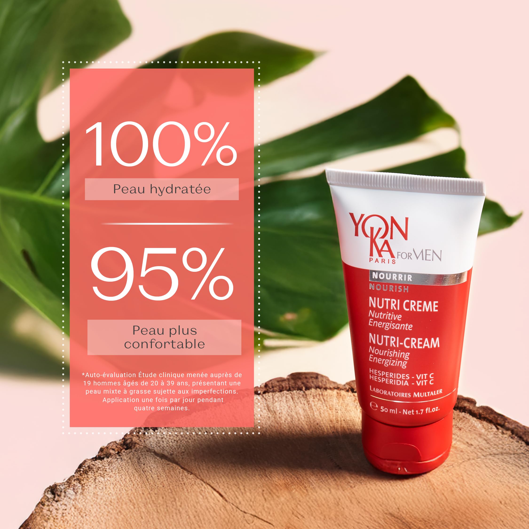 Yonka Crema nutri para hombres 40 ml – multivitaminas crema hidratante revitalizante para la cara – de absorción rápida y sin efecto graso – Fórmula natural con aceite de oliva y vitaminas