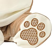 Vista 4 de adorable disfraz de león para bebé.