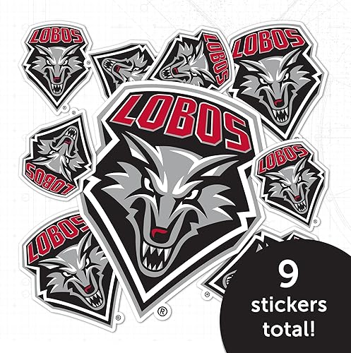 Miniatura 5 de Desert Cactus Adhesivo de la Universidad de Nuevo México Lobos UNM Lobos - Calcomanías de vinilo para botella de agua para laptop, hoja de recortes