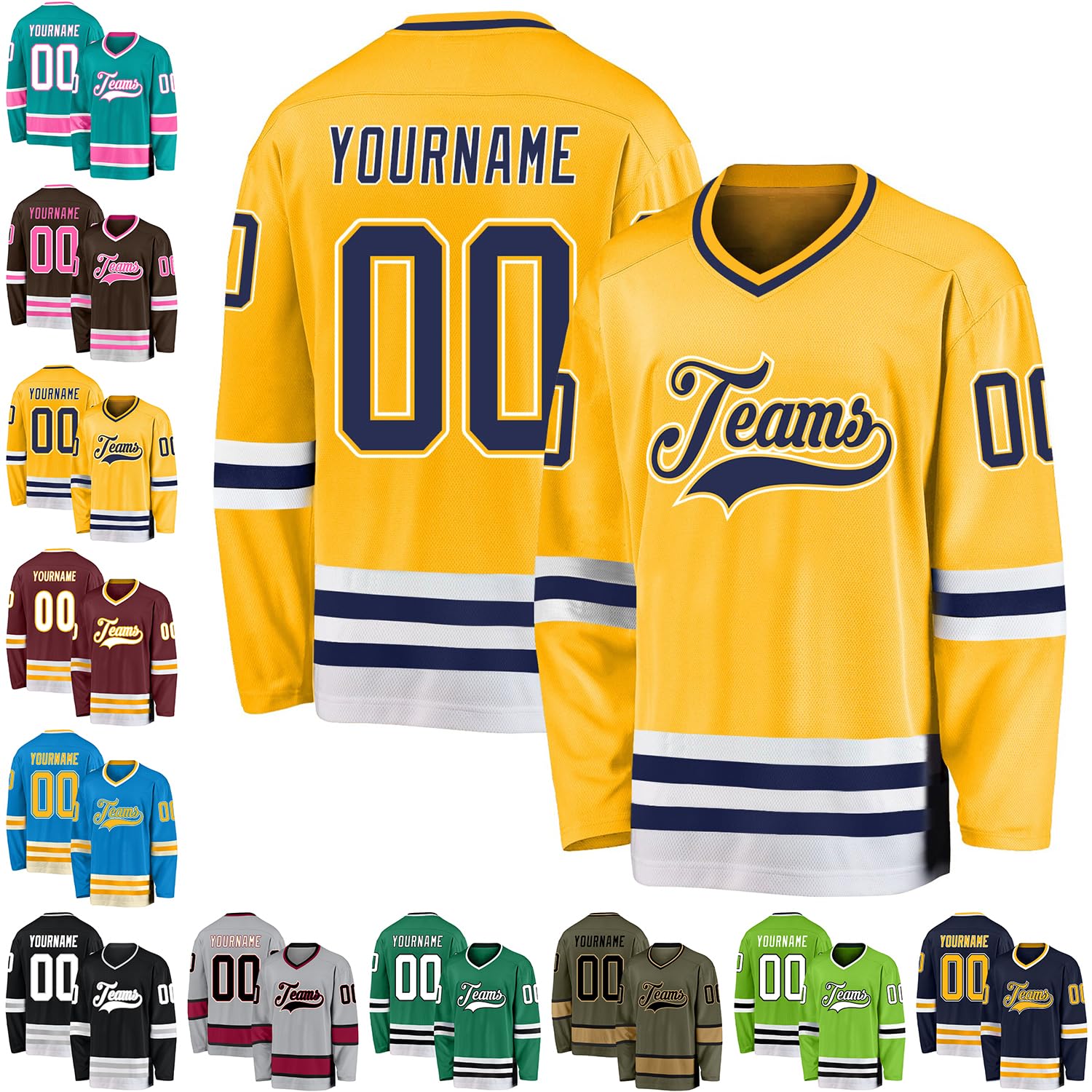Custom Black White-Gray Hockey Jersey Personalized Sports Hockey Jersey for Men Women Youth