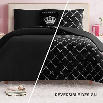 Amazon.com: Juicy Couture Plush Reversible Trellis Link 3-Piece