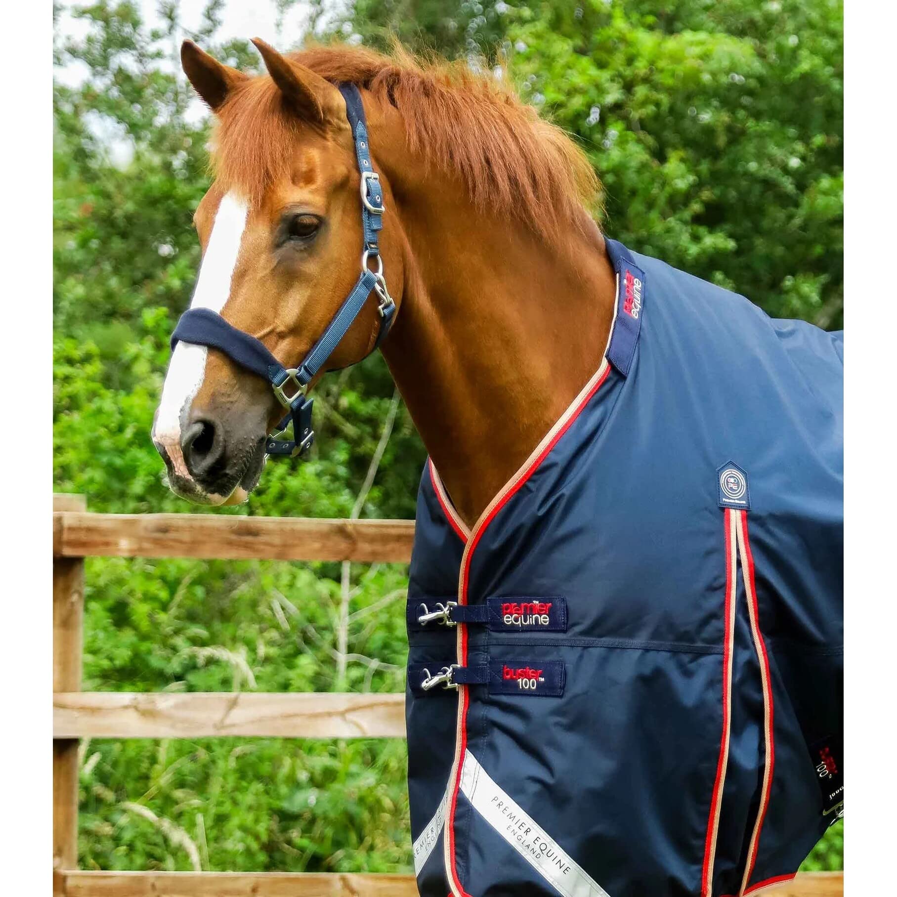 Coperta impermeabile per cavalli con copricollo Premier Equine Buster 100 g